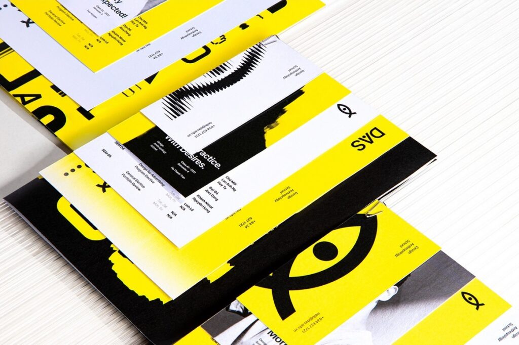 letáky, vizitky, pohľadnice - minimalistický dizajn, originálna typografia