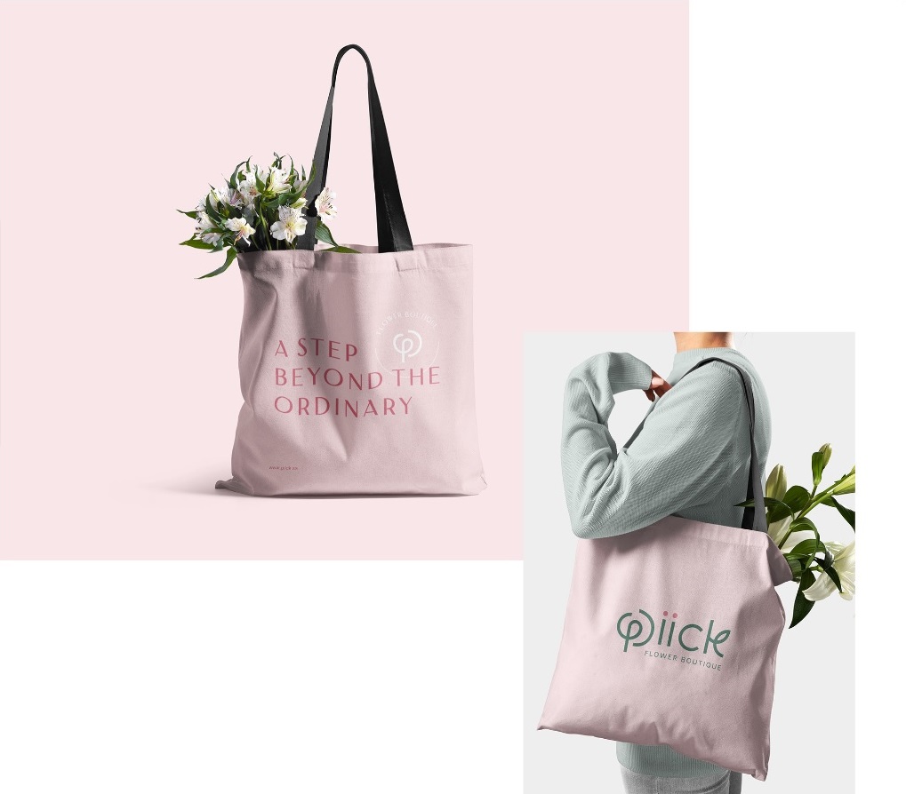 bavlnená taška s potlačou, svetlo ružová