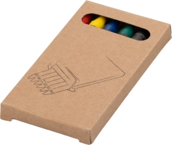 6 voskových pasteliek