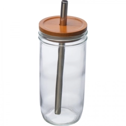 Pohár s viečkom a slamkou 650 ml