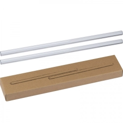 Sklenené slamky na pitie 2 ks 21 cm