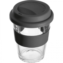 Sklenený hrnček s viečkom 300 ml