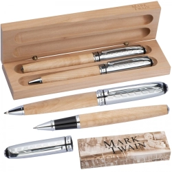 Súprava na písanie guľôčkové pero a roller Mark Twain