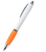 Plastové guličkové pero s bielym telom