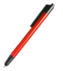 Kovové guličkové pero v kovovej farbe so stylusom