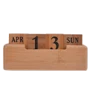 Večný drevený stolový kalendár