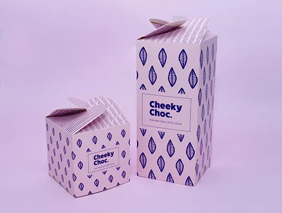 Darčekové krabice s rozetovým uzáverom, 4 strany online tlač 1