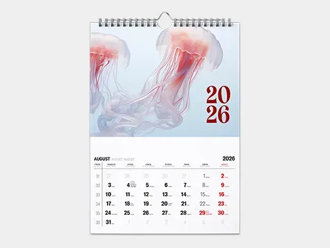 Nástenný kalendár so špirálou