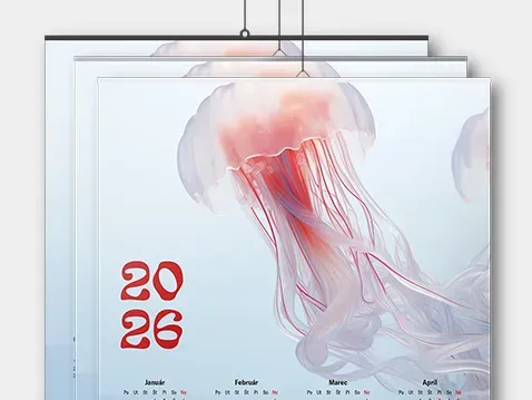 Nástenný kalendár s lištou