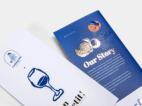 Skládaný leták Premium