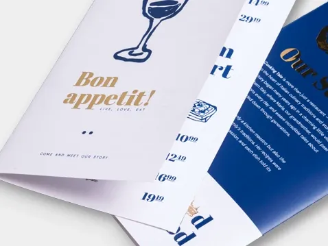 Skládaný leták Premium