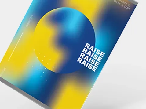 Jednostranný plagát s lištou