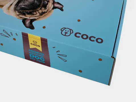 Biele poštové krabice s potlačou