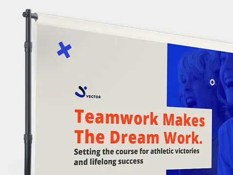 Teleskopický stojan na banner