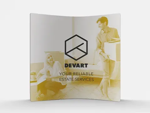 Prezentačné steny - oblé