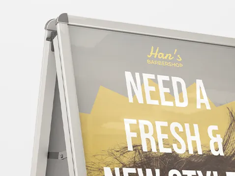 Hliníkové reklamné áčko s potlačou