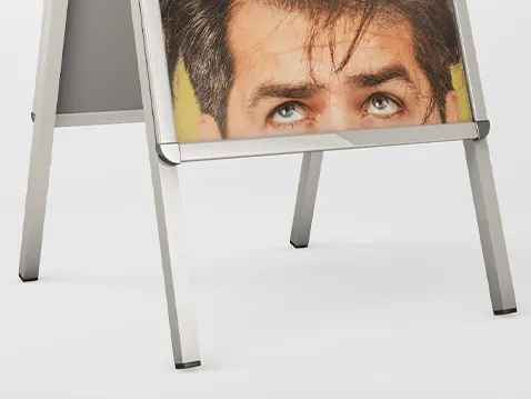 Hliníkové reklamné áčko s potlačou