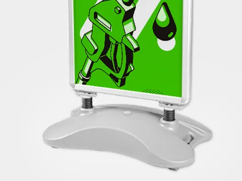 Exteriérový reklamný pútač s potlačou