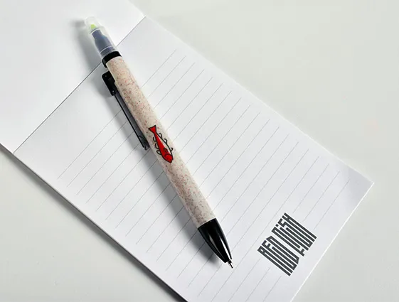 Ekologické guličkové pero so zvýrazňovačom online tlač 2