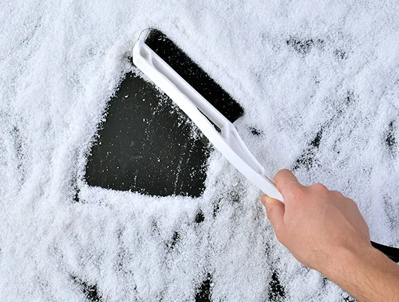 Plastová škrabka s metličkou na sneh online tlač 2