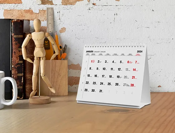 Stolový kalendár so špirálou (mesačný) online tlač 2