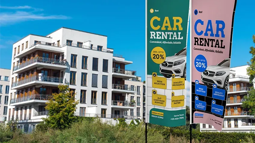 Reklamné vlajky – Viditeľnosť za všetkých podmienok