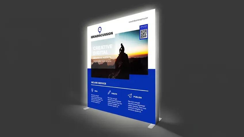 LED steny vo veľtržnom priestore