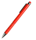 Kovové guličkové pero so stylusom s dekoráciou na tele online tlač
