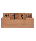 Večný drevený stolový kalendár online tlač