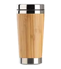 Nerezový termohrnček s bambusovým povrchom 400 ml online tlač